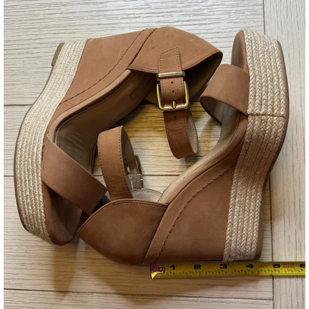 Antonio‎ Melani Women Tan Leather Strappy Espadrille 4